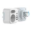 EU naar Zuid-Afrika India Stekkeradapter Converter met 2 USB A 2 Type C, Kleine Zuid-Afrika Reisadapter Type D Wandcontactdoos