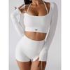 Oiob Long Sleeves Yoga Jacket T-shirt Women's Autumn Sports Quick-Drying Thin Fitness Clothes Training Running Outerwear Anti-Blouse