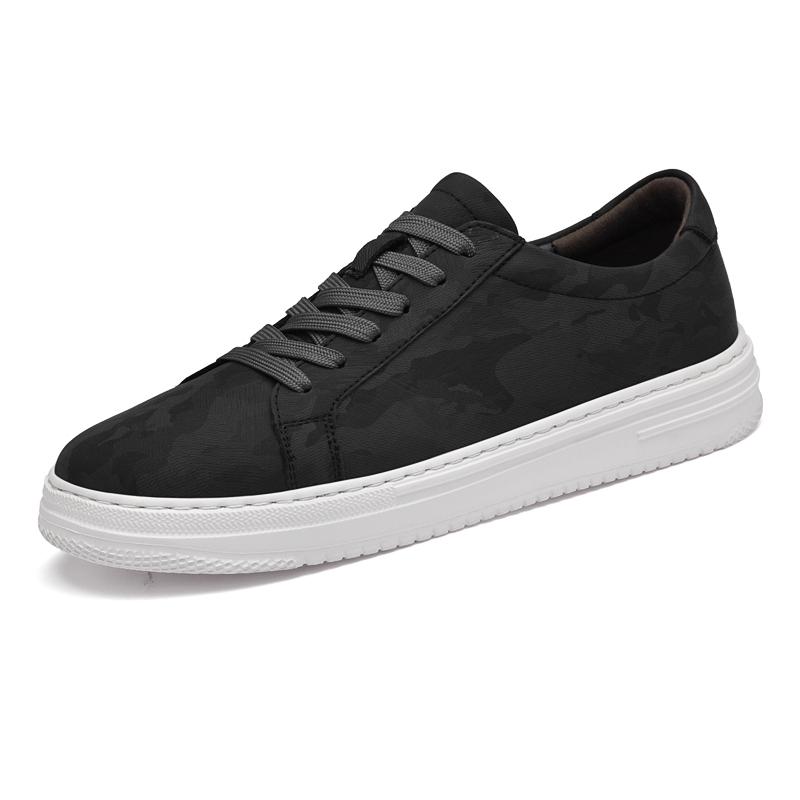 

Мода Новое поступление Мужская повседневная кожаная обувь Универсальные кроссовки для путешествий Комфортная мужская вулканизированная обувь Кроссовки Мужская обувь для скейтборда 45 чёрный