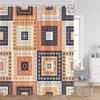 Bohemian Vintage Shower Curtains Mandala Boho Pattern Retro Bathroom Decorations Polyester Bath Curtain With Hooks