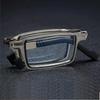 Portable Folding Reading Glasses Men Metal Round Square Anti Blue Light Eyewear Presbyopia Eyeglasses Frame Diopter +1.0 to +4.0