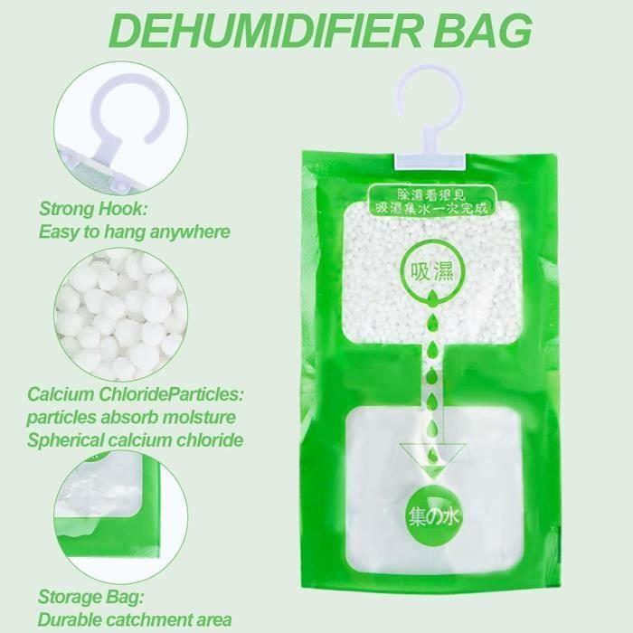 Dehumidifier - TRAHOO - 10 Pcs - Rapid Absorption - Environmentally Friendly - Removable Hooks