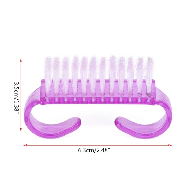 Handle Grip Nail Brush Plastic Cleaning Nail Brush for Toes and Nail Cleaner