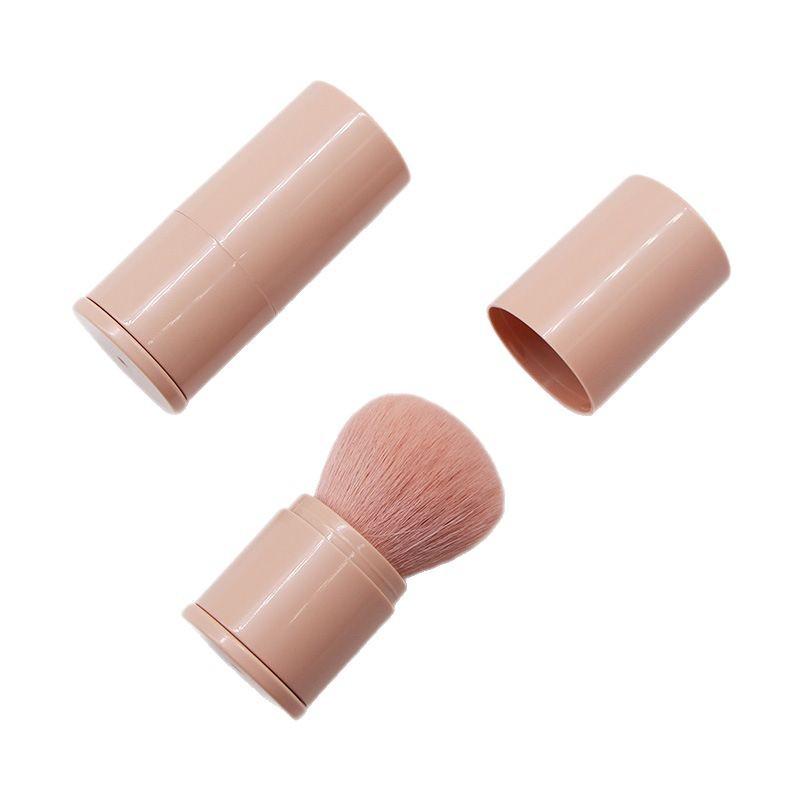 Portable Retractable Makeup Brush with Lid - Large Powder Blush Brush