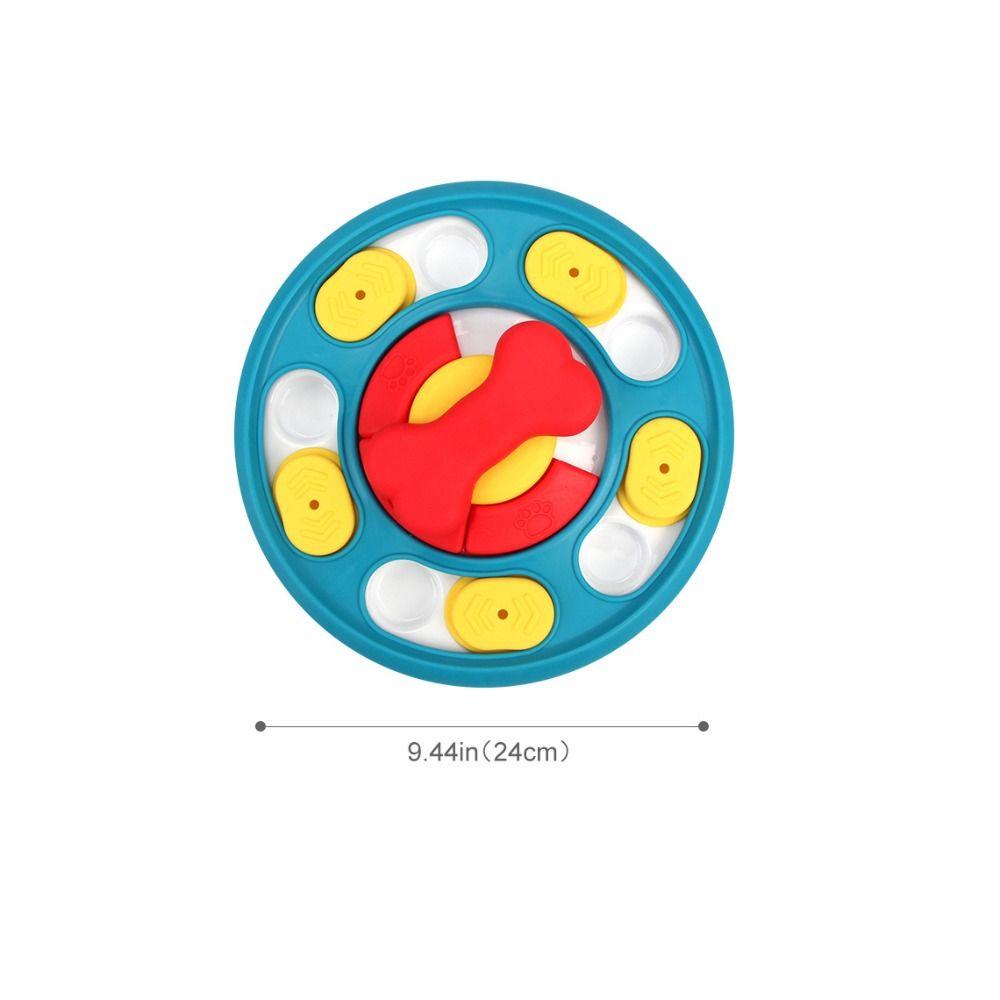 Durable Pet Slow Food Bowl Interactive Pet Puzzle Toy Multi-use Dog Turntable  Pet Food Dispenser