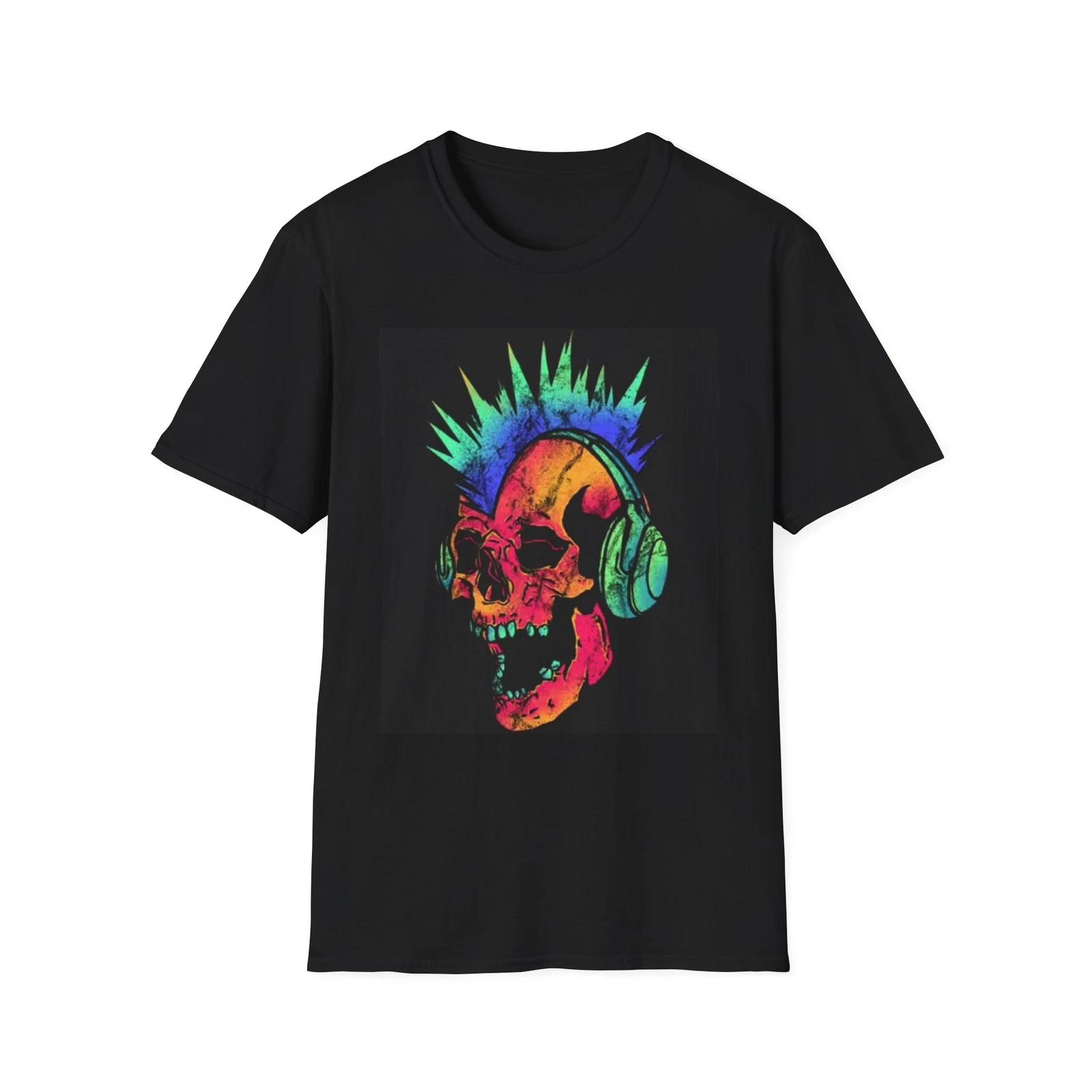 Men s and Women s T-shirts Radio Skull Graphic XXXL