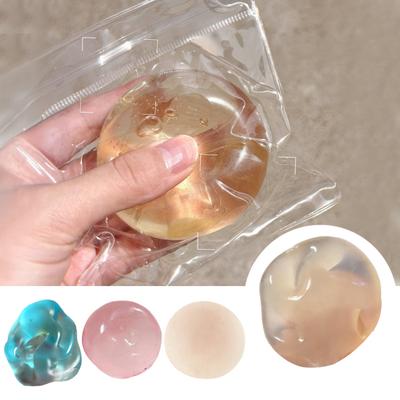 Shapeable Squeeze Ball Toy Anxiety Relief DIY Moldable Stress Ball Soft Stretchy Transparent Ball Sensory Fidget Toy Party Favors