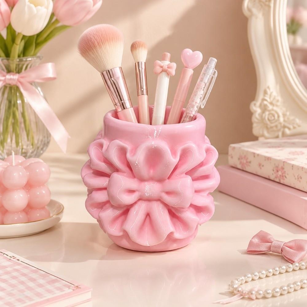 3D Printed Pencil Holder Bow Storage Box Practical Makeup Brush Holder  Beauty Tool Storage