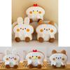 Adorable Cartoon Biscuit Animal Pillow Plush Toy Cute Bunny Sofa Cushion Bed Decor