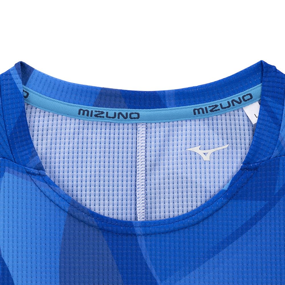 Mizuno Dry Aeroflow Training Long MUGEN GRAPHIC Highly Directoire 32MAB554 Men's T-Shirt, Sleeve, Player-Specific Design, Quick-Drying, Breathable,