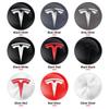 ICTB3 4Pcs 56mm Car Wheel Center Hub Caps Emblem Stickers Auto Rim Cover Accessories For Tesla Model 3 S X Y Roadster SpaceX