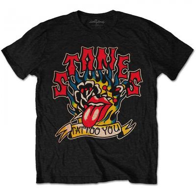 The Rolling Stones Unisex Adult Tattoo You Flames T-Shirt