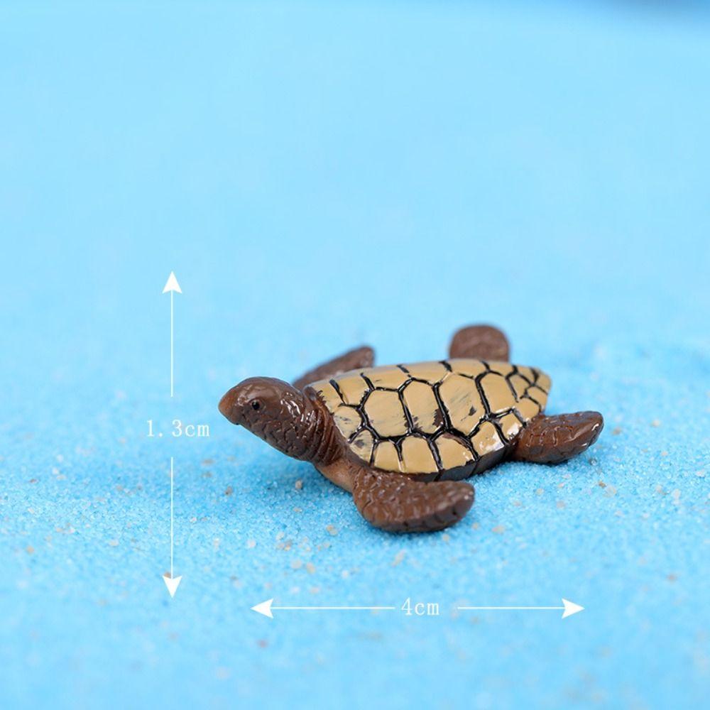 Sea Turtle Model Landscape Prop Landscape Flowerpot Decoration Mini Sea Turtle Layout Prop
