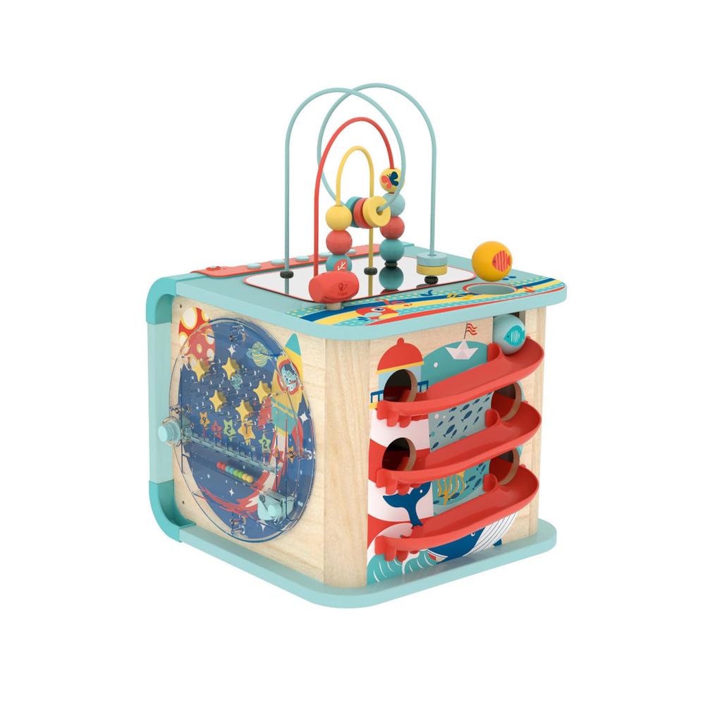 Hape Spielbox xx cm ab 1 Jahr Lernspielzeug aus Holz E1073 All-in-One 35,5 43,5 52,5