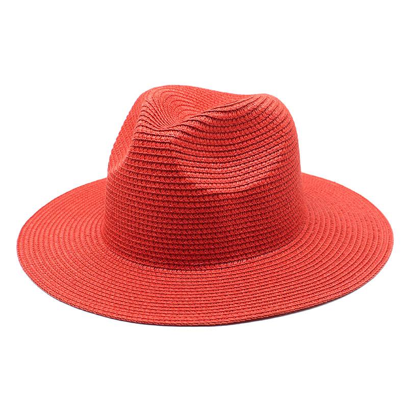 Unisex Summer Panama Sun Hat - Fashionable Straw Braid Fedora for Outdoor and Beach Wear.