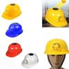 Casco Ventilato Solare Con Ventola di Raffreddamento Cappello Solare Ventilato Traspirante Casco di Sicurezza Cappuccio Protettivo