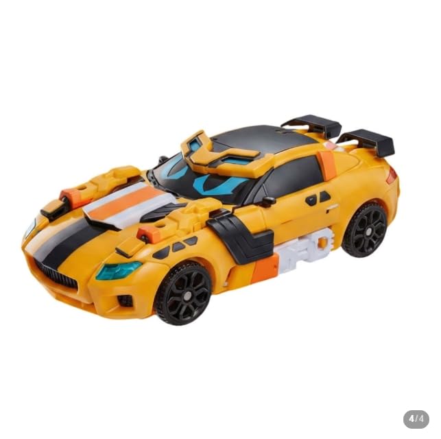 Metall-Cardbot W Tachy Gelber Gepard Sportwagen Verwandlungsroboter Auto