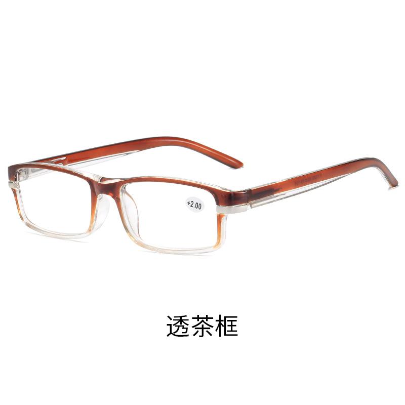 Street Stall 020 Retro Lightweight Reading Glasses Without Face Spring Leg Resin Reading Glasses, Male