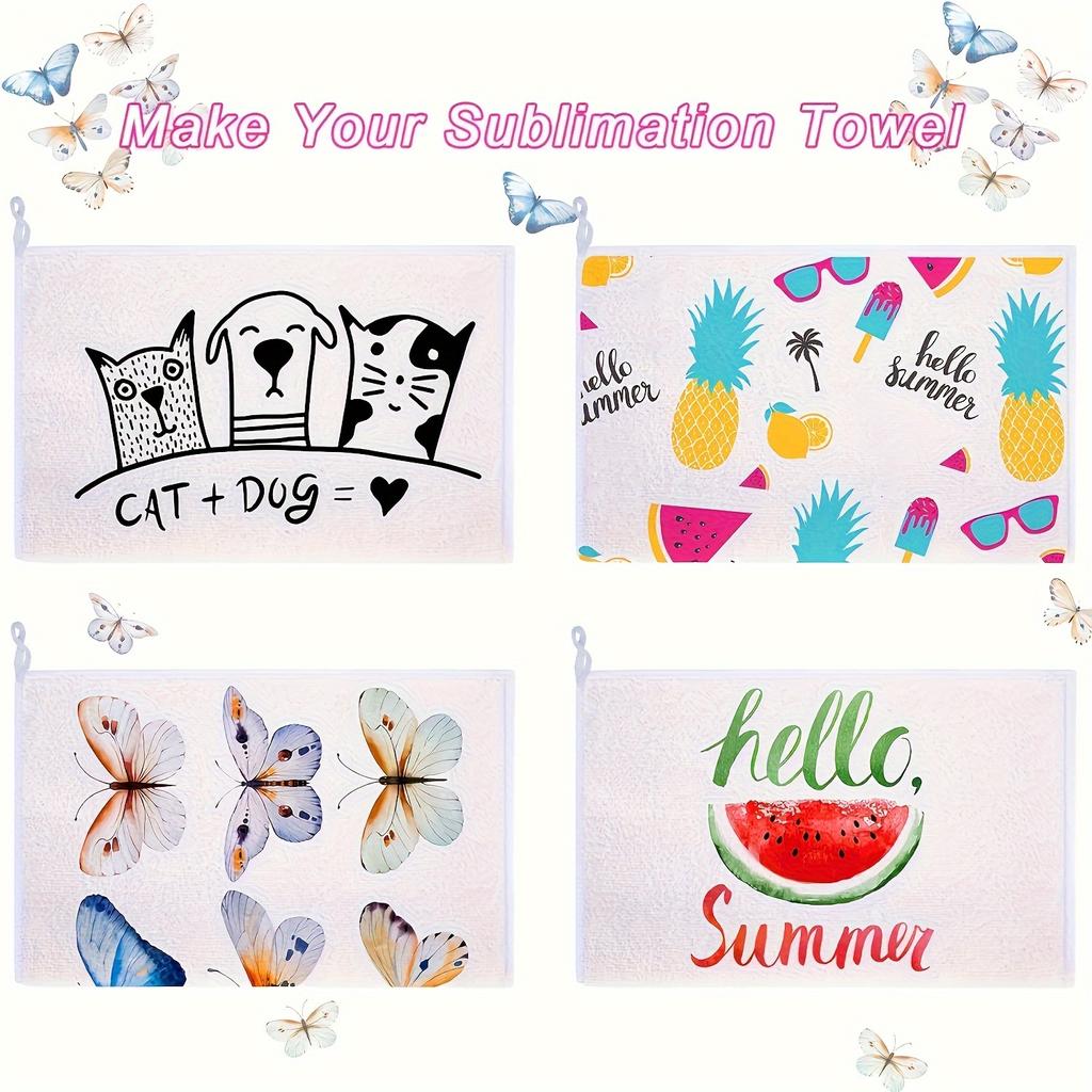 Premium Microfibre Kitchen Towel 3 Pieces Sublimated Blank Towel Multifunctional Dish Towel for Cleaning Dust Rags
