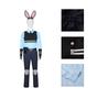 New Women Girls Crazy Animal Judy Hopps Halloween Cosplay Costume For Kids City Rabbit Police Officer Zoo Costume Fancy Dress