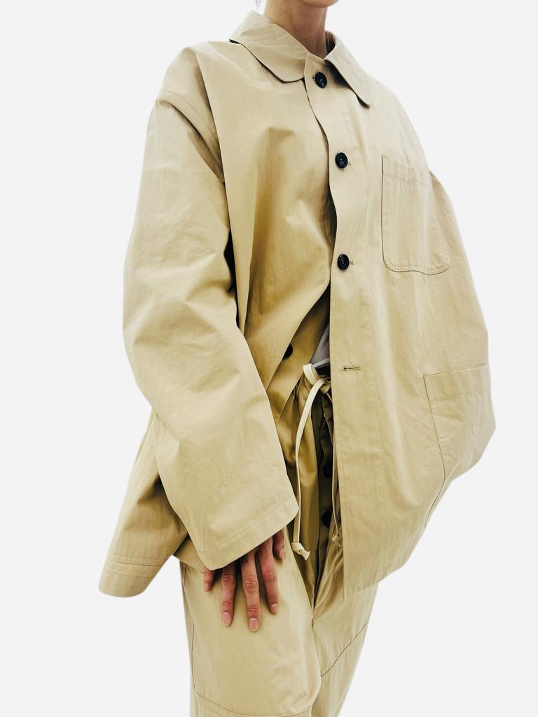 Loola Koola Adam Oversized Work Jacket_Sand