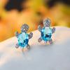 14 Teile/satz Schöne Schildkröte Ohrstecker Niedlich Zirkon Dekor Ohrstecker Für Frauen Teen Geburtstag Weihnachten Geschenk