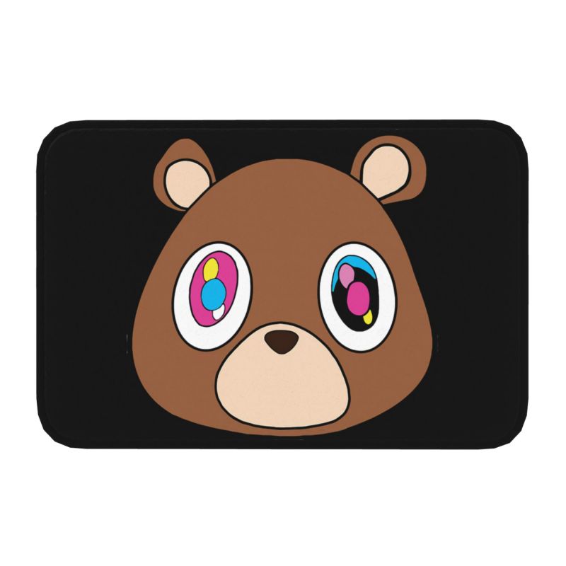 Tapis de porte meme Kanye West drôle Antidérapant Bain Cuisine Jardin Garage Entrée Tapis Tapis 40cmx60cm