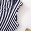 Striped Vest Dress Pajamas Women Cotton Large Size Summer Korean Style Basic Classic Loose Casual Chic Sleeveless Home Wear Trend