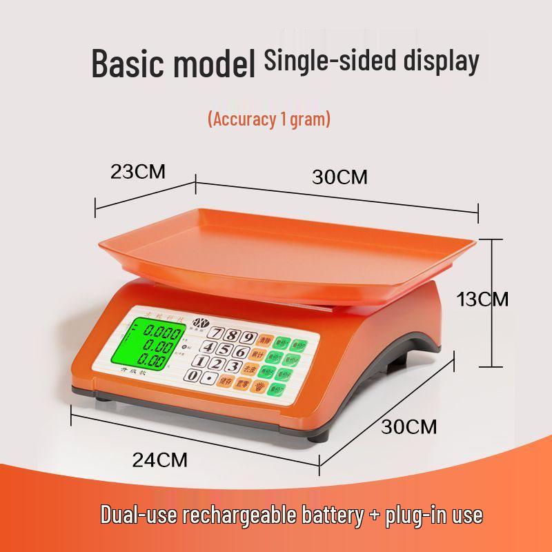 Commercial Kitchen Weighing Scale for Produce and Fruit