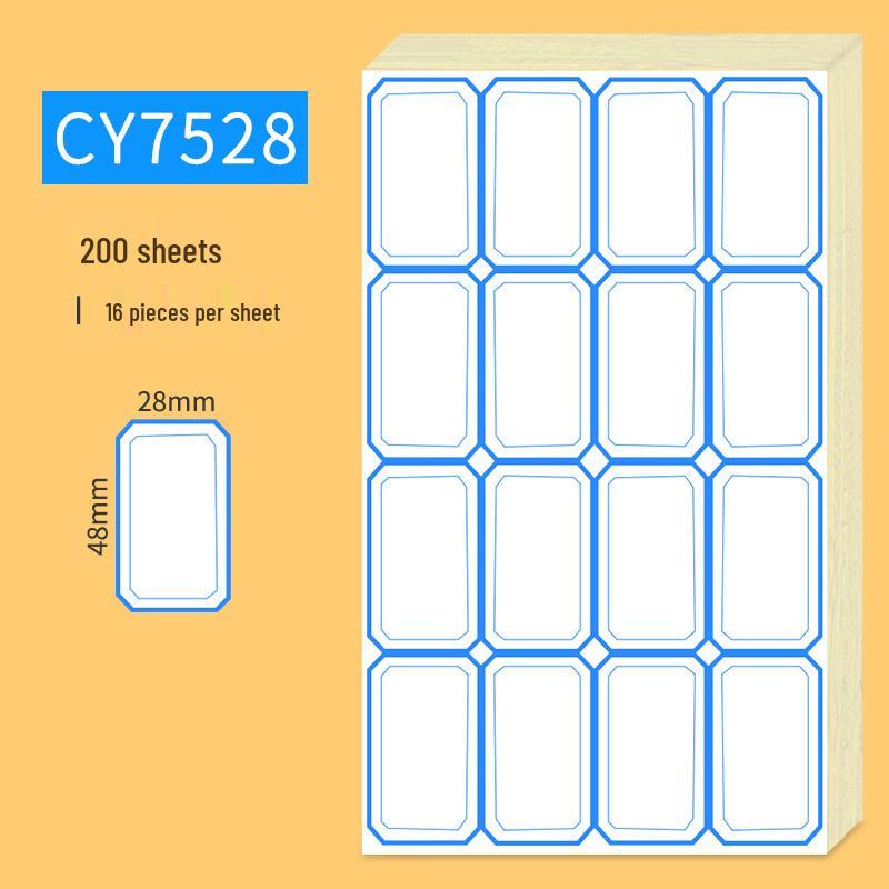 Handwritten Self-Adhesive Label Stickers for Office and Memo Marking