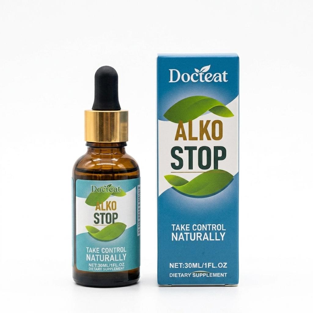 Docteat ALKO STOP – Natürliche Tropfen für Konzentration, Ruhe & Selbstkontrolle (30ml) 1pack