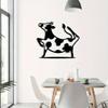 Funny Dancing Cow Metal Wall Art Farm Theme Sculpture Home Decor Gift