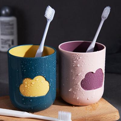 1 PZ Tazze Porta Spazzolino da Denti Bicchiere da Bagno Indistruttibile 10oz Tazza per Collutorio Bocca di Nuvola Semplice Tazza Portaspazzolino per Coppia Bicchiere per Acqua da Casa, Bicchiere per Lavarsi