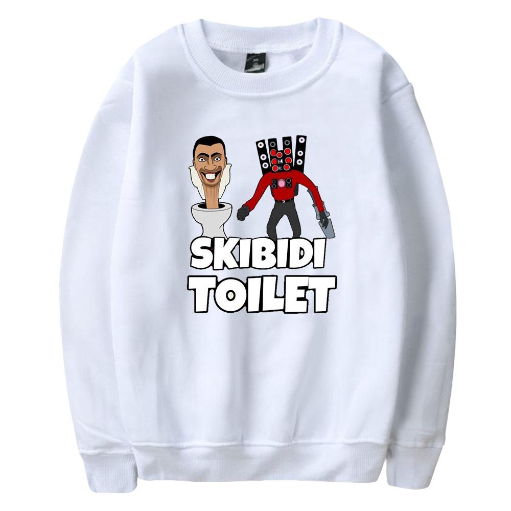 Autumn Men's Sweater Pullover Skibidi Toilet Anime Printed Round Neck Sweater Men's Fashion Long Sweatshirt Tops
