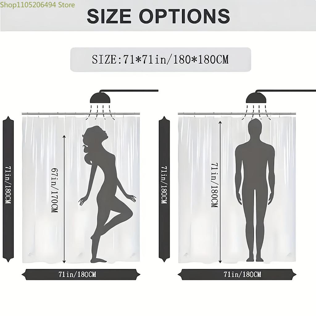 1/4pcs Shower Curtain Set Farmhouse Cute Highland Cow Woodsy Bathtub Brown Yellow Shower Curtain Machine Washable for Bathroom