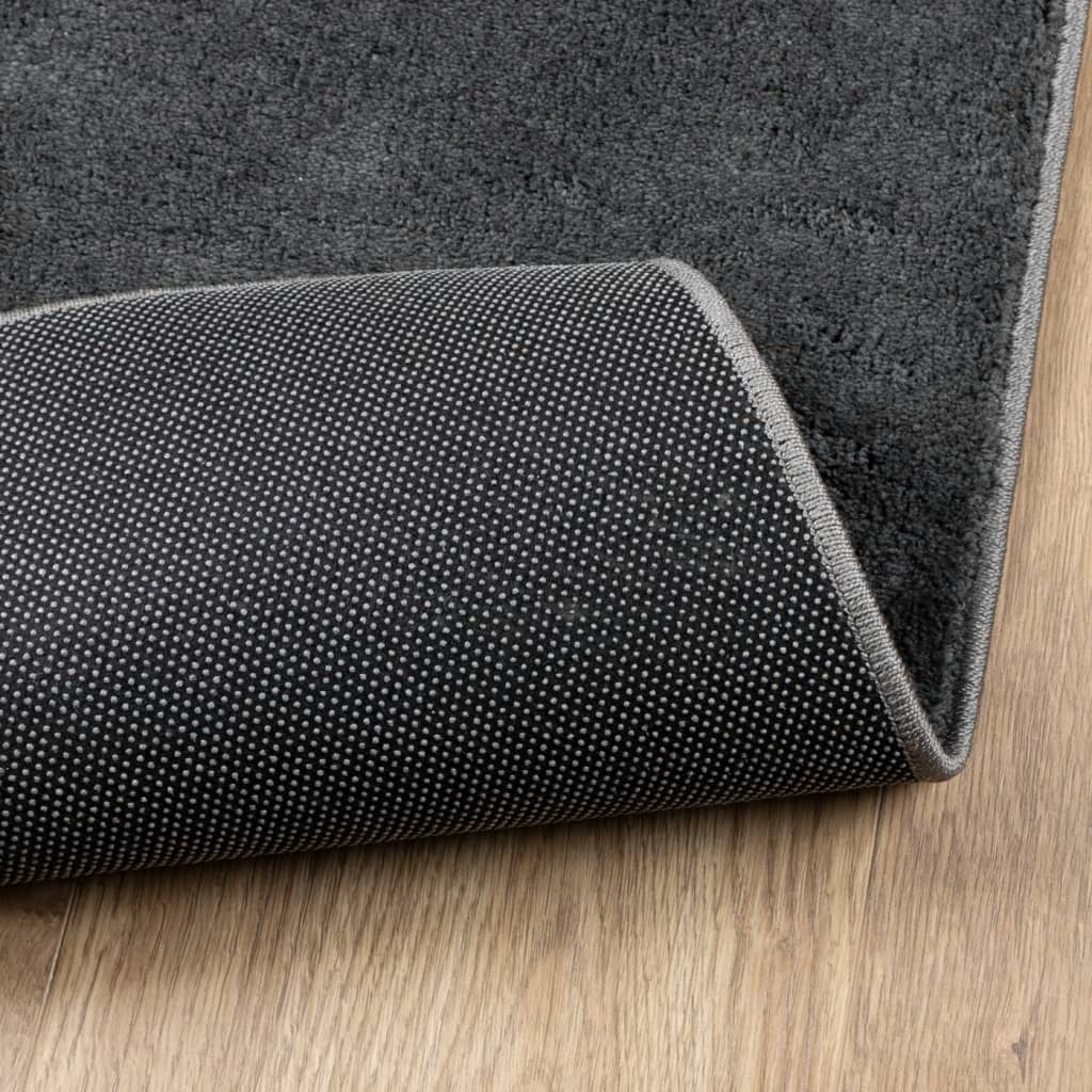 OVIEDO Short Pile Rug Anthracite 200 X 280 Cm