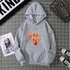 Love Fire Graphic Print Hoodie Pure Cotton High Quality Loose Shoulder Hooded Sweater Trend Fashion Sweatshirt