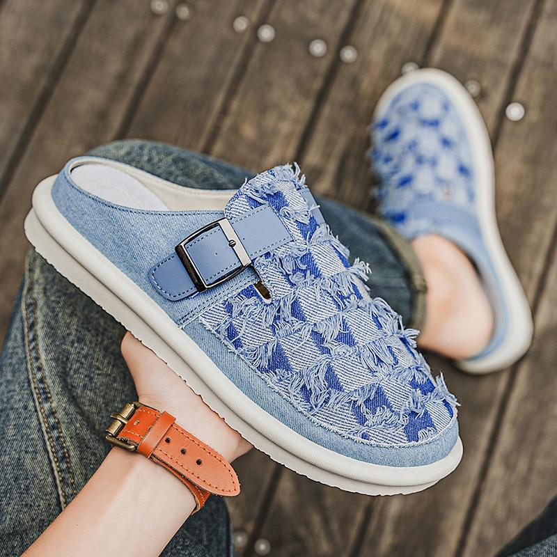 Pantofi sport pentru bărbați, vară, fără spate, pantofi casual, papuci, pantofi sport Plus Size pentru studenți, sandale supradimensionate 39-47