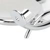 Manual Razor Shaving Brush Soap Bowl Stand Electroplating Metal Shaving Knife Stand