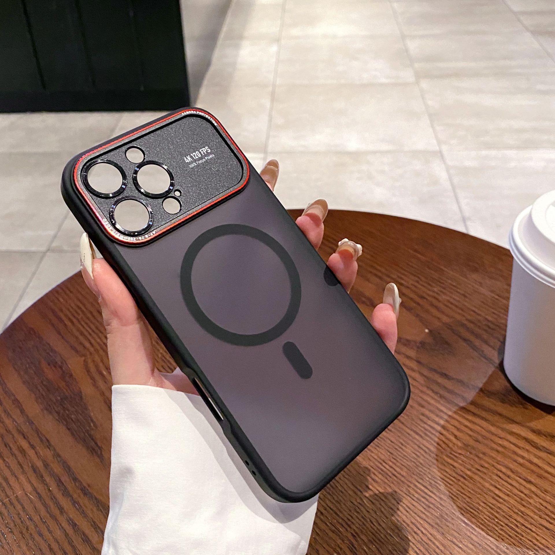 

Подходит для iPhone17proMax Большие окна Leica Магнитный чехол для телефона Apple 16 Матовое ощущение кожи 15 Защитный чехол iPhone14proMax