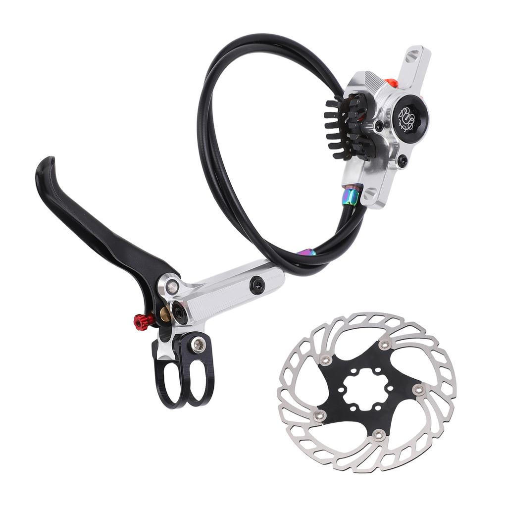 MEIJUN Fahrrad-Scheibenbremsensatz Fahrrad-Scheibenbremsen-Umrüstsatz für Rennrad-MountainbikesSilber