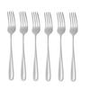 Buyer Star Dinner and Pasta Forks, Set of 6, 18.5cm, High-Quality Stainless Steel, Mirror Finish, Dishwasher Safe, Silver