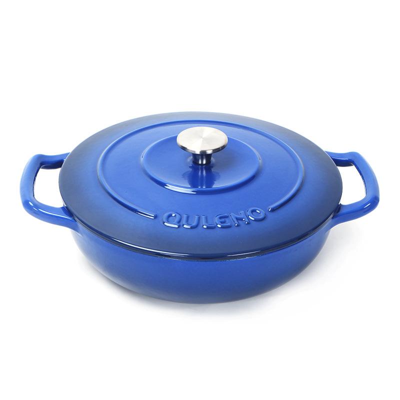 26cm Enameled Cast Iron Dutch Oven 3 Quart Heavy Soup Pot Casserole Dish For Bread Baking And Stew Kitchen Nonstick Braised Pot