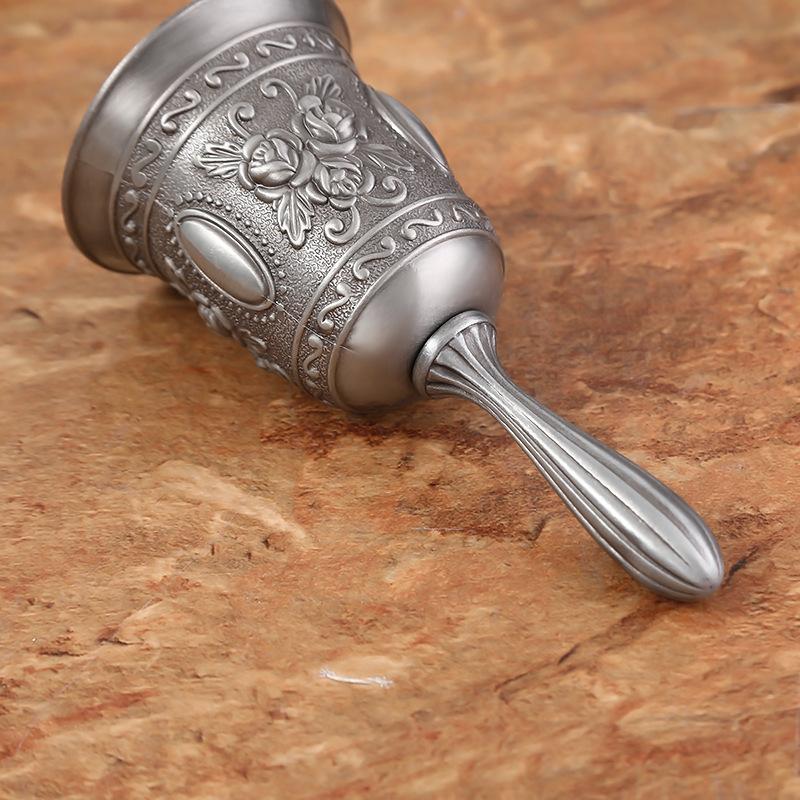 Nordic Retro Service Bell, Hand Bell for Restaurant Bar, Fashionable Home Decor Tabletop Call Bell with Ringer