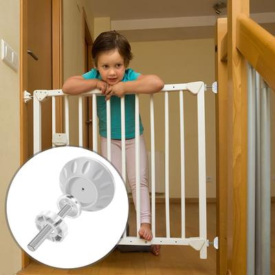 Baby Gates Threaded Spindle Rods Walk Thru Gates Wall Cups Guard Safety Gate Screw Bolts Kit for Baby Safety Pet Dog Stair Gates
