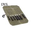 Multi-pocket Knife Roll Bag with 7 Slots Large Capacity Easy Carrying Canvas Wear Resistant Waterproof Portable Cooking Organizer Storage Pouch