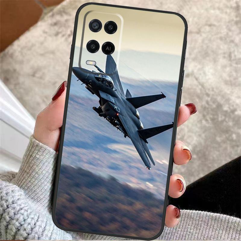 Fighter Planes Case For Oppo A57 A17 A77 A40 A78 A54 A74 A94 A76 A16 A96 A18 A60 A80 A38 A58 A98 A15 A5 Pro
