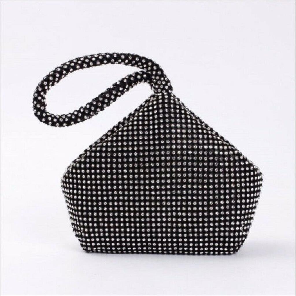 Fashion Gift Party Wedding Prom Pouch Diamant Evening Bag Triangle Clutch Purse Crystal Bag