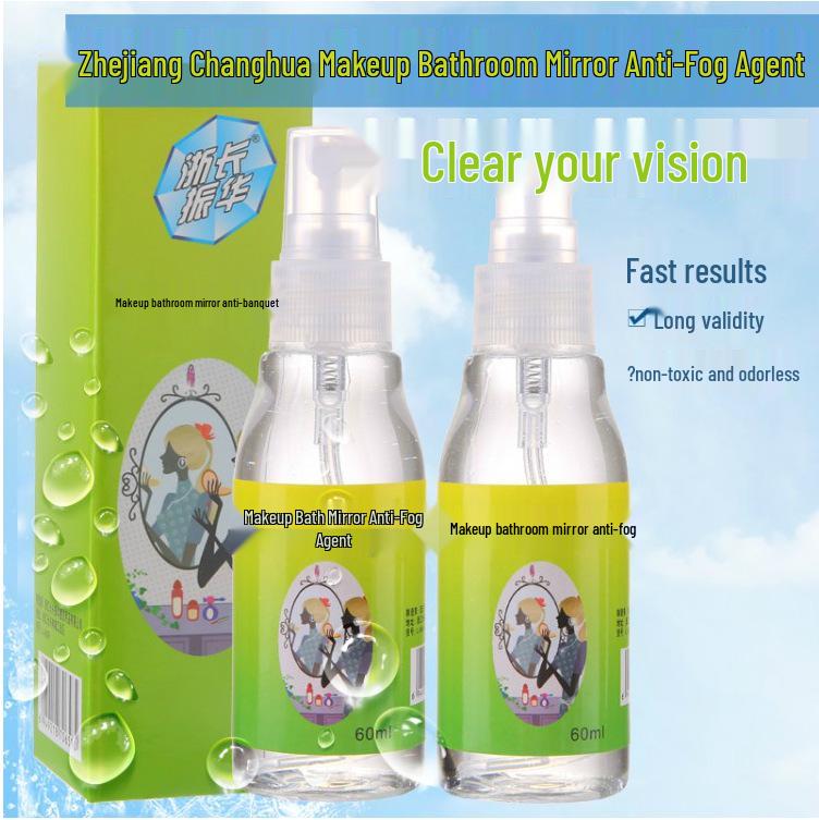 Anti-Fog Spray for Bathroom Glass, Car Windows, and Rearview Mirrors