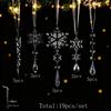 Christmas Snowflake Crystal Hanging Ornaments - Perfect for Festive Atmosphere